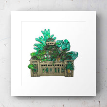 Load image into Gallery viewer, Allan Gardens Greenhouse (Green) - ART PRINT
